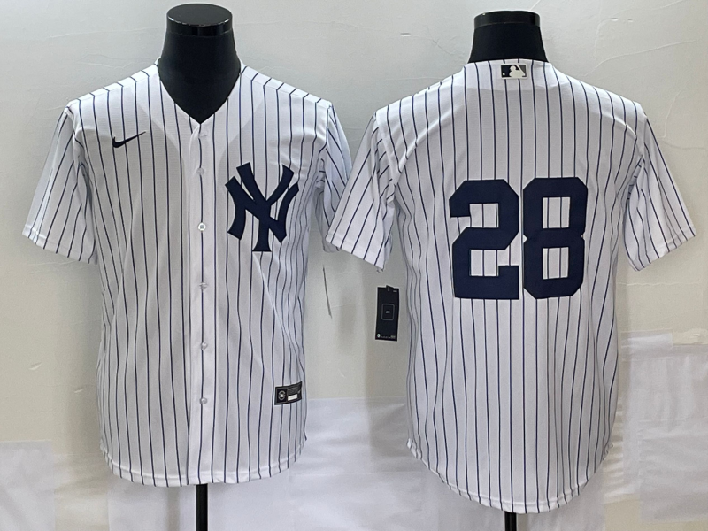 Men's New York Yankees Josh Donaldson #28 White Name Jersey